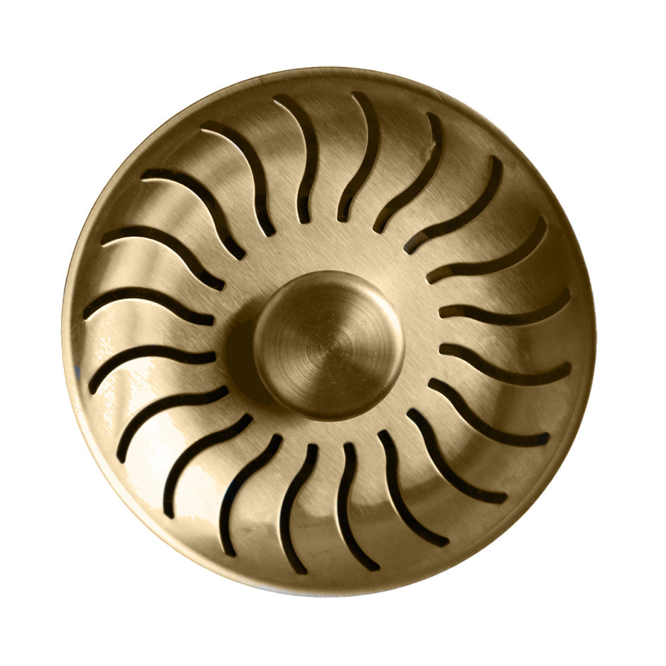 CARESSI 97mm Gold Basket Strainer for Efficient Kitchen Drainage & Style 1