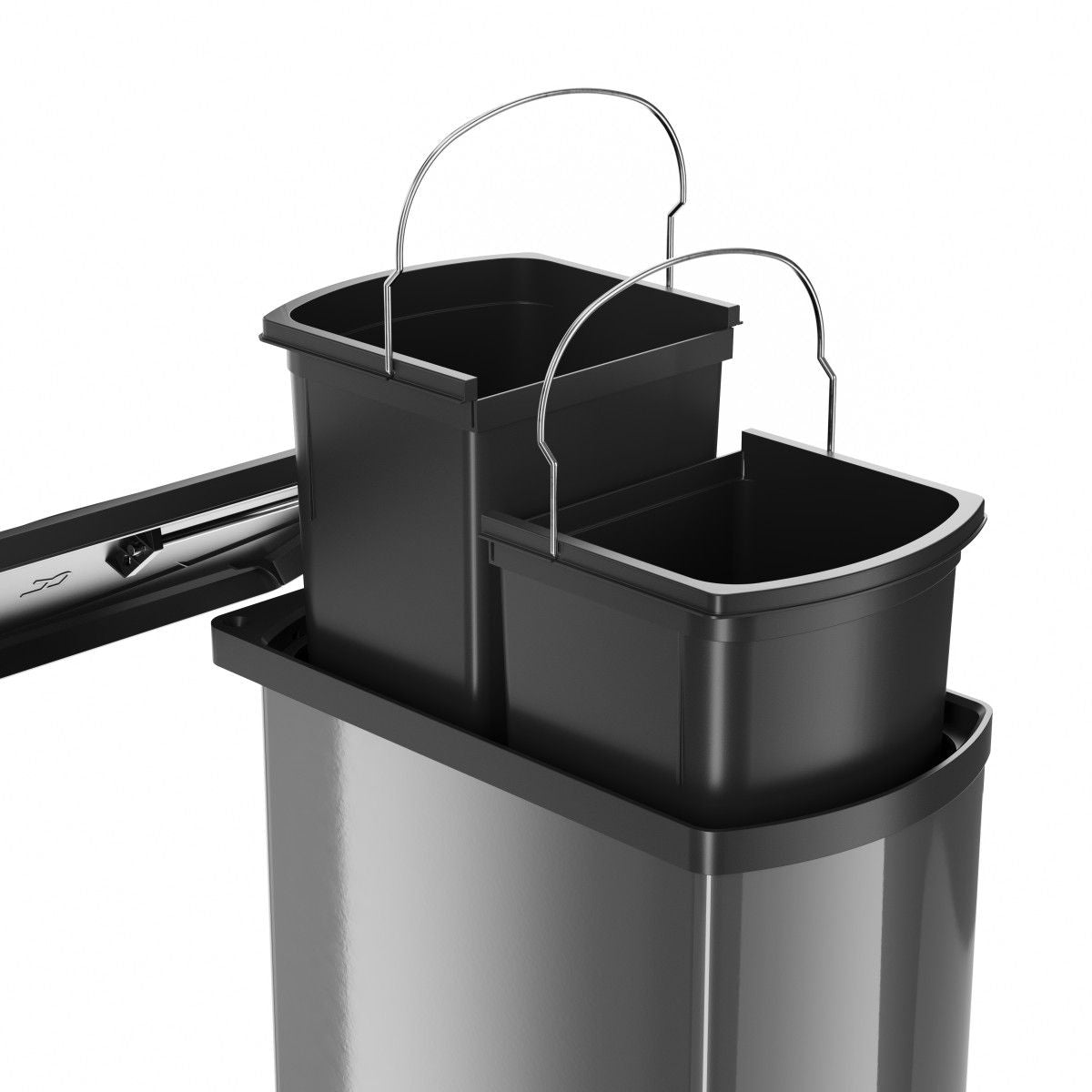 HAILO AS Duo 8/8 - Compact Dual Bin Trash Container for 450-600 mm Cabinets 3