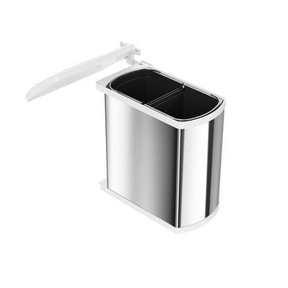 HAILO AS Duo 8/8 - Dual 16L Trash Bin & Recycling Container for 45-60 cm Cabinets 2