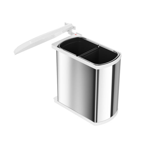 HAILO AS Duo 8/8 - Dual 16L Trash Bin & Recycling Container for 45-60 cm Cabinets 2