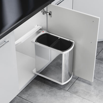 HAILO AS Duo 8/8 - Dual 16L Trash Bin & Recycling Container for 45-60 cm Cabinets 1