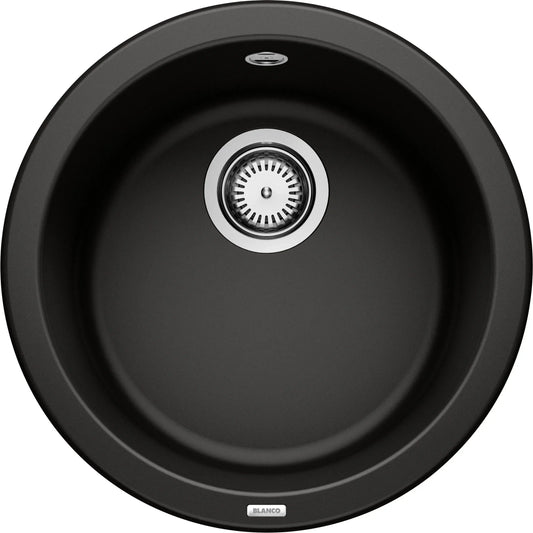 BLANCO RONDO - Premium Black Granite Kitchen Sink with Round Design, 450mm 1
