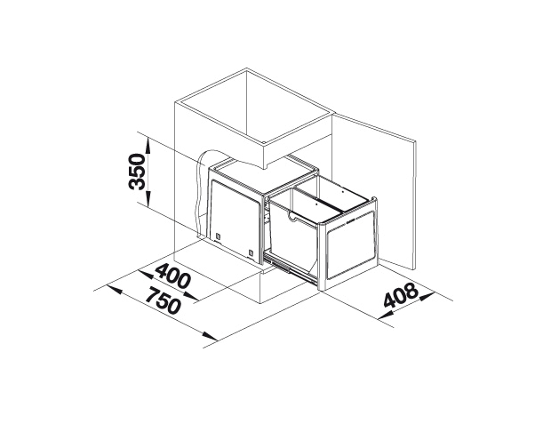 Blanco - Botton Pro - 60/3 - Manual Waste System - Plastic 6