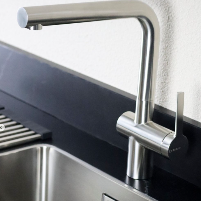 Caressi ECO Stainless Steel Kitchen Faucet with Pull-Out Spout & High Reach 2