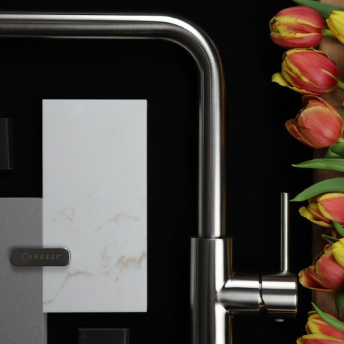 Caressi ECO Stainless Steel Kitchen Faucet with Pull-Out Spout & High Reach 3