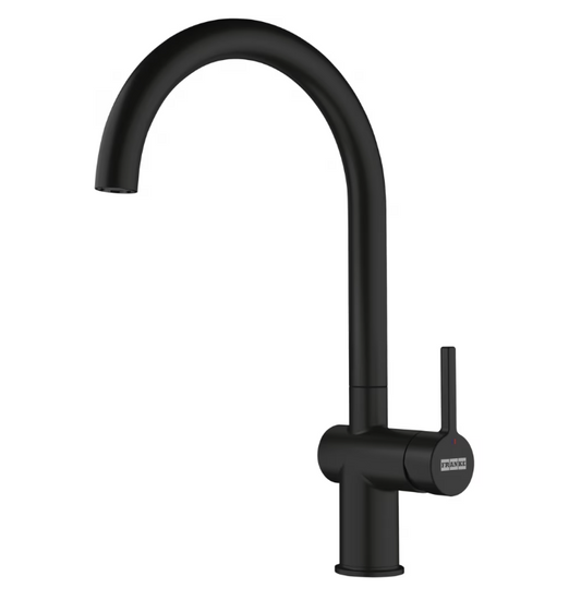 Franke Active J Matte Black Kitchen Faucet with Fixed Spout for Modern Style 1