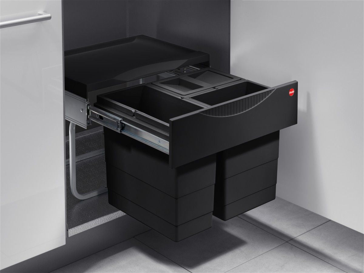 Eco-Friendly Triple Bin Trash Container for Efficient Waste Separation in 500 mm Cabinets 1