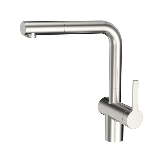 Caressi ECO Stainless Steel Kitchen Faucet with Pull-Out Spout & High Reach 1