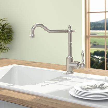 Villeroy Boch Avia 2.0 Kitchen Faucet - Elegant Stainless Steel with Swivel Spout 3