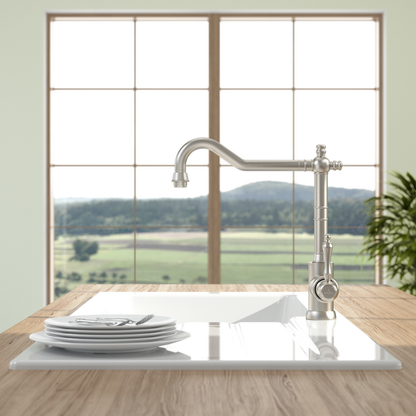 Villeroy Boch Avia 2.0 Kitchen Faucet - Elegant Stainless Steel with Swivel Spout 2